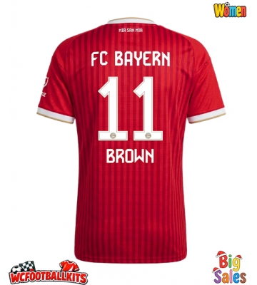 Bayern Munich Nathaniel Brown #11 Replica Home Stadium Shirt for Women 2026-27 Short Sleeve